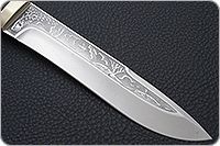 Нож Шаман-1 орех, 95х18, латунь : фото 4