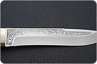 Нож Шаман-1 орех, 95х18, латунь : фото 5