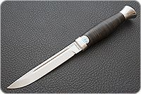 Нож Финка-3 наборная кожа, 95х18, алюминий : фото 2