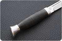 Нож Финка-3 наборная кожа, 95х18, алюминий : фото 5