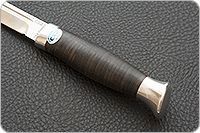 Нож Финка-3 наборная кожа, 95х18, алюминий : фото 6