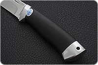 Нож Бекас граб - черное дерево, 100х13м, алюминий : фото 6