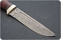 Нож Бекас наборная кожа, zd-0803, латунь : фото 4