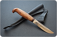 Нож Финка-Лаппи карельская береза, 95х18, текстолит : фото 8