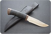 Нож Стрелец наборная кожа, 100х13м, текстолит : фото 9