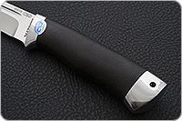 Нож Бекас граб - черное дерево, 95х18, алюминий : фото 15