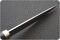 Нож Пескарь граб - черное дерево, 100х13м, латунь : фото 8