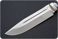 Нож Селигер наборная кожа, 100х13м, латунь : фото 3