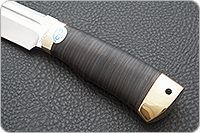 Нож Селигер наборная кожа, 100х13м, латунь : фото 6