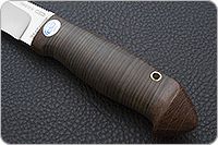 Нож Хаски наборная кожа, 100х13м, текстолит : фото 6