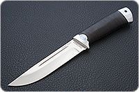 Нож Бекас наборная кожа, elmax, алюминий : фото 2