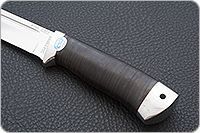 Нож Бекас наборная кожа, elmax, алюминий : фото 6