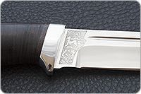 Нож Бекас наборная кожа, elmax, алюминий : фото 7