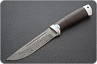 Нож Бекас наборная кожа, zd-0803, алюминий : фото 2