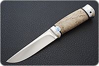 Нож Следопыт карельская береза, 100х13м, алюминий : фото 2