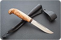 Нож Финка-Лаппи карельская береза, 100х13м, текстолит : фото 8