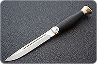 Нож Финка-3 наборная кожа, эп-766, латунь : фото 2