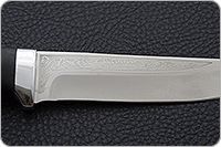 Нож Лиса граб - черное дерево, 100х13м, алюминий : фото 7