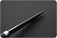 Нож Лиса граб - черное дерево, 100х13м, алюминий : фото 8