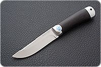 Нож Робинзон-2 граб - черное дерево, 100х13м, алюминий : фото 2