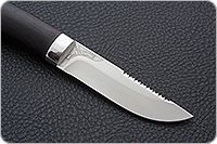 Нож Робинзон-2 граб - черное дерево, 100х13м, алюминий : фото 4