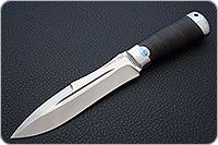 Нож Скорпион наборная кожа, s390, алюминий : фото 2