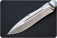 Нож Скорпион наборная кожа, s390, алюминий : фото 3