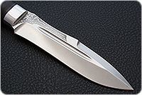 Нож Скорпион наборная кожа, s390, алюминий : фото 4