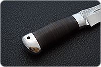 Нож Скорпион наборная кожа, s390, алюминий : фото 5