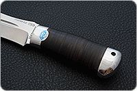 Нож Скорпион наборная кожа, s390, алюминий : фото 6