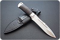 Нож Скорпион наборная кожа, s390, алюминий : фото 9