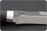 Нож Скорпион граб - черное дерево, 100х13м, алюминий : фото 7