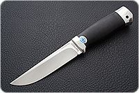 Нож Следопыт граб - черное дерево, 95х18, алюминий : фото 2