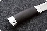 Нож Следопыт граб - черное дерево, 95х18, алюминий : фото 5