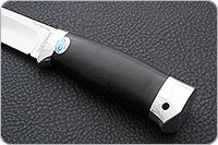 Нож Следопыт граб - черное дерево, 95х18, алюминий : фото 6