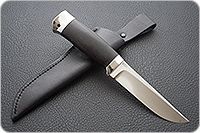 Нож Следопыт граб - черное дерево, 95х18, алюминий : фото 8