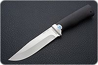 Нож Турист граб - черное дерево, 95х18, алюминий : фото 2