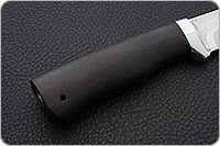 Нож Турист граб - черное дерево, 95х18, алюминий : фото 5