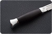 Нож Финка-3 граб - черное дерево, 95х18, алюминий : фото 5