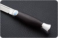 Нож Финка-3 граб - черное дерево, 95х18, алюминий : фото 6