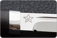 Нож Финка-3 граб - черное дерево, 95х18, алюминий : фото 7