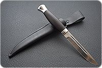 Нож Финка-3 граб - черное дерево, 95х18, алюминий : фото 8