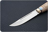 Нож Финка-Лаппи карельская береза, elmax, латунь : фото 3