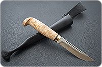 Нож Финка-Лаппи карельская береза, elmax, латунь : фото 8