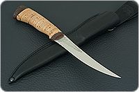 Нож Фишка (Fish-ka) береста, 100х13м, текстолит : фото 10