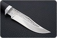 Нож Клычок-1 граб - черное дерево, 95х18, алюминий : фото 4