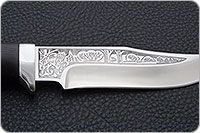 Нож Клычок-1 граб - черное дерево, 95х18, алюминий : фото 7