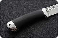 Нож Лиса граб - черное дерево, эп-766, алюминий : фото 5