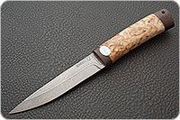 Нож Пескарь карельская береза, zdi-1016, текстолит : фото 2