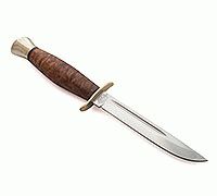 Нож Финка-2 карельская береза, 100х13м, латунь : фото 10